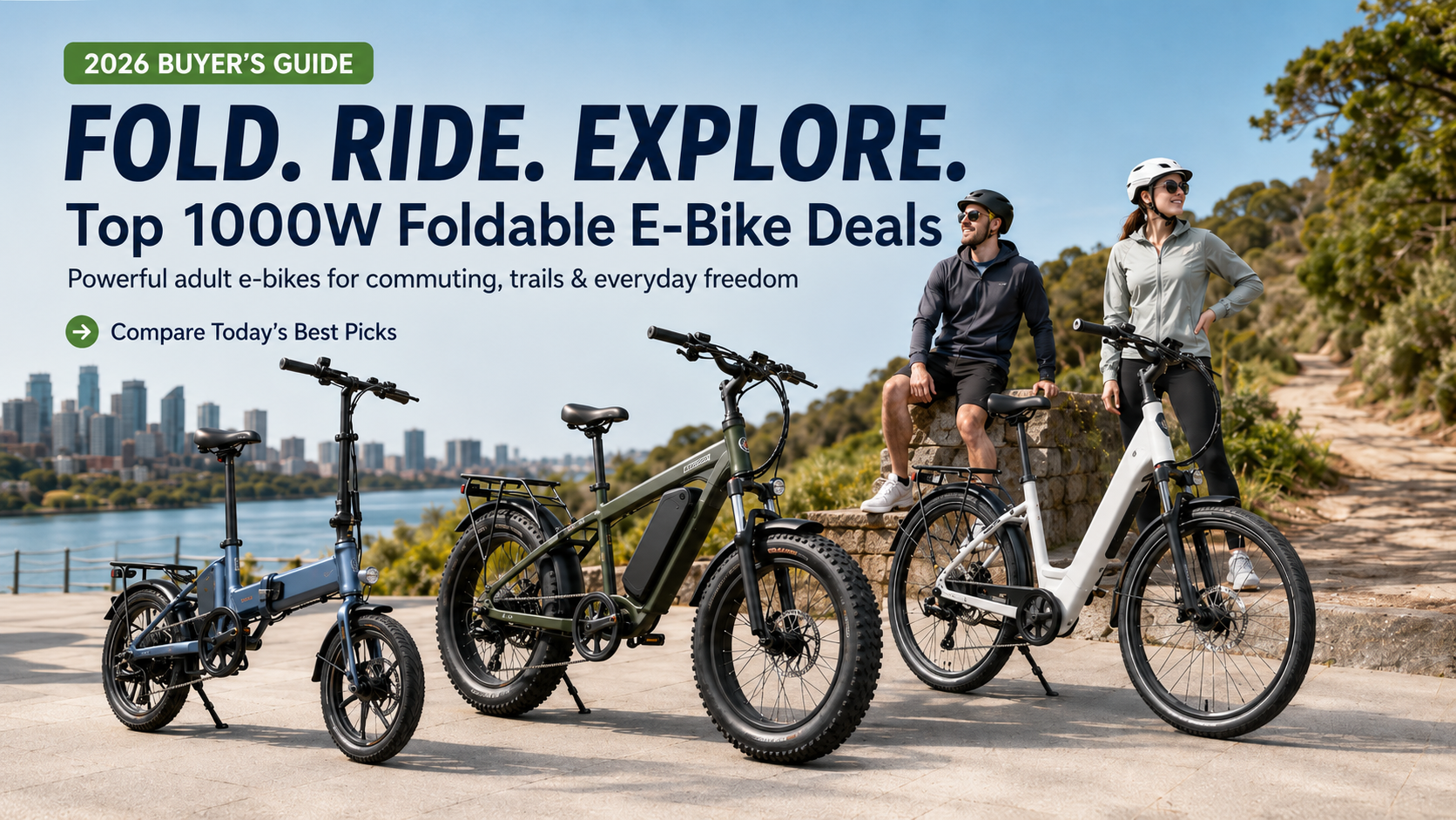 2026 Buyer's Guide - Fold Ride Explore - Top 1000W Foldable E-Bike Deals